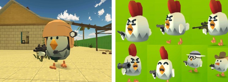 Uptodown chicken Gun