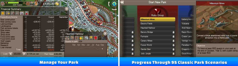 rollercoaster tycoon classic apk old version